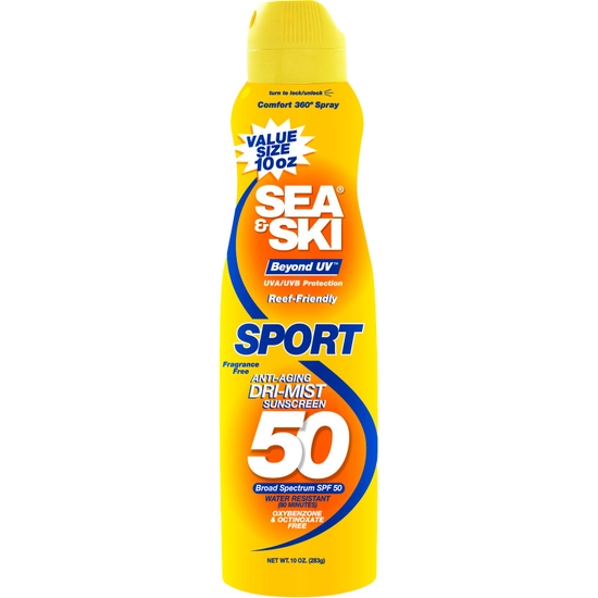 Sea & Ski Suncare Beyond UV, Sport SPF 50, Reef Friendly Sunscreen